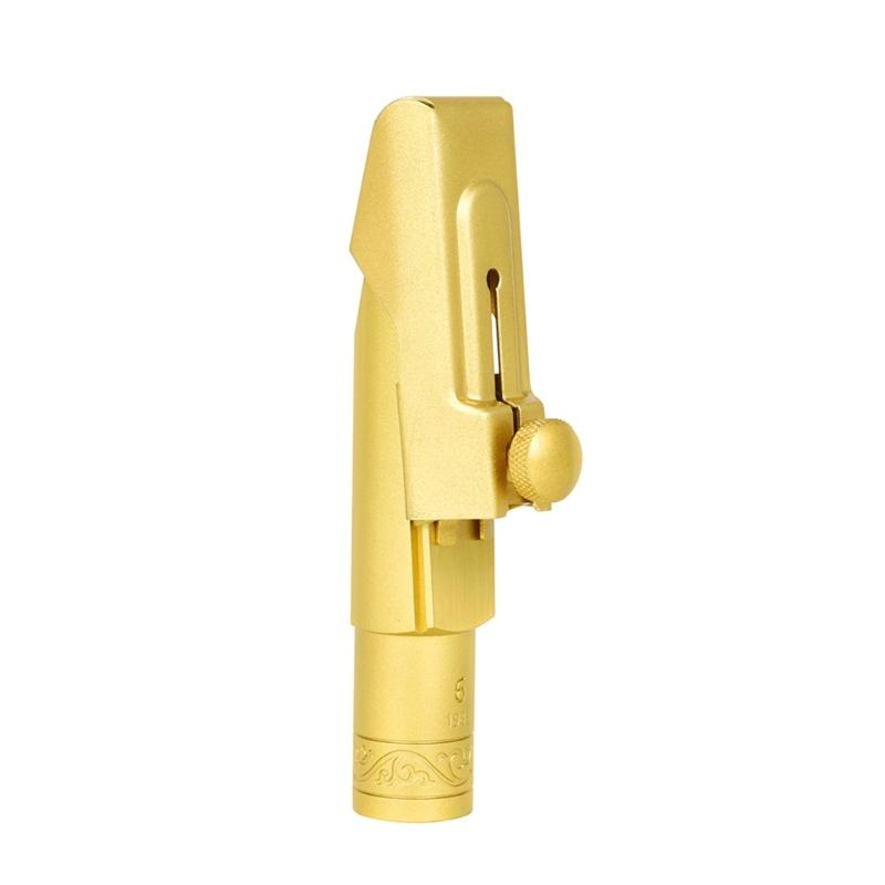 Brass Sax Mouthpieces 5C/6C/7C/8C/9C for Saxophone Professional & Beginner Metal Tenors Saxophone Mouthpiece with Caps