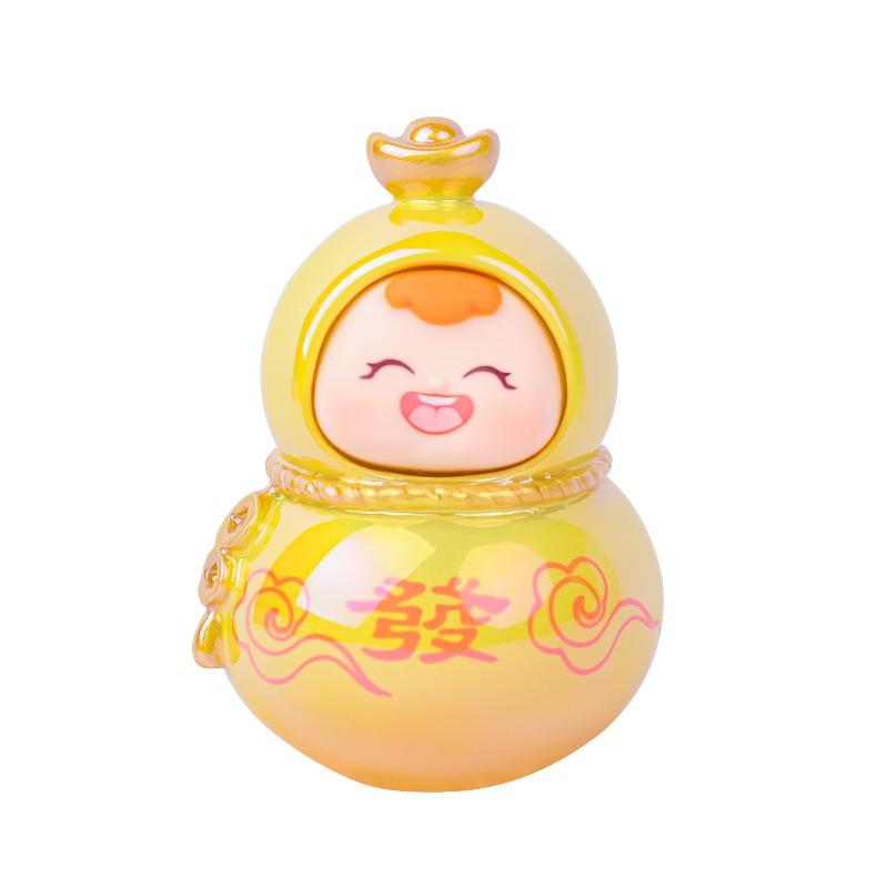 Милые маленькие фигурки тыквы-горлянки Фуси, подарки для украшения офисного стола, гальванизированные куклы, храмы