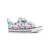 Converse Кеды для ходьбы All Star с принтом колибри, на липучках, прочные, с низким верхом, детская обувь, белые A01676C
