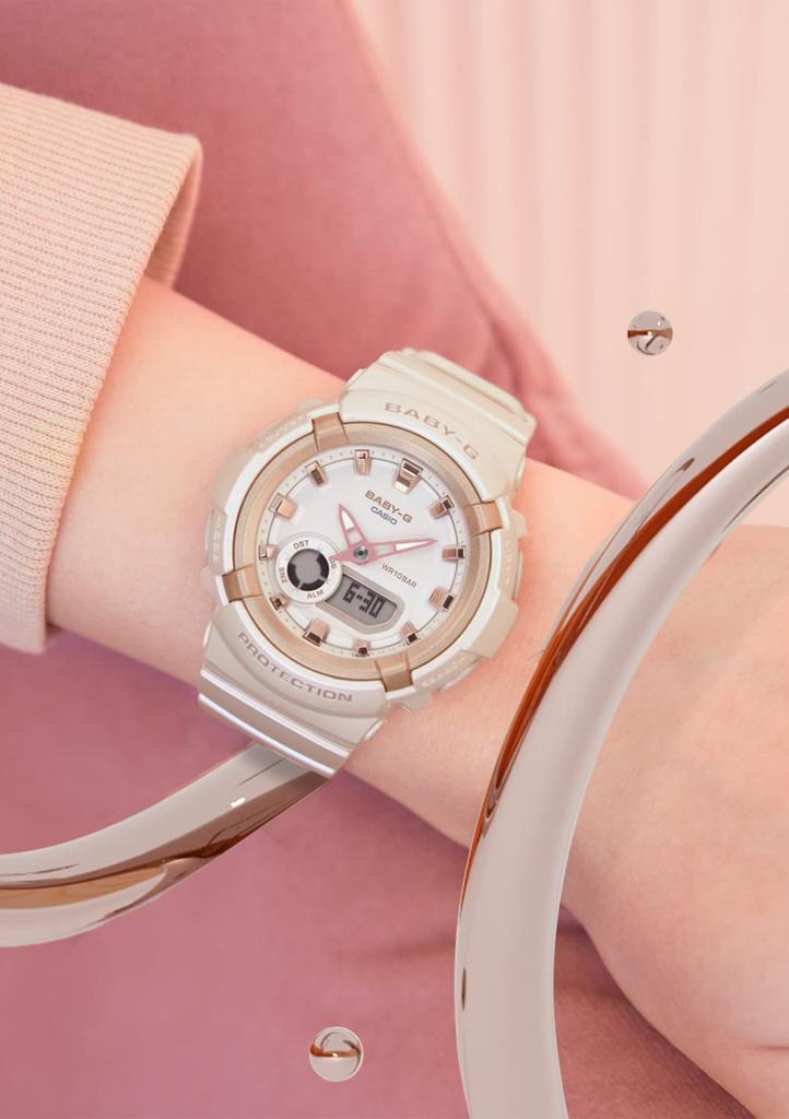 Часы Casio Baby-G (Официальный японский продукт) BGA-280-7AJF / -280BA-4AJF Женские Розовый / Белый