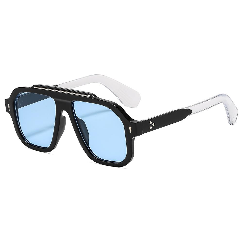 Новые Ретро Леопардовые Квадратные Женские Солнцезащитные Очки Роскошный Бренд Индивидуальность Дизайн Оправы с Заклепками Уличные Панк Мужские Очки Uv400