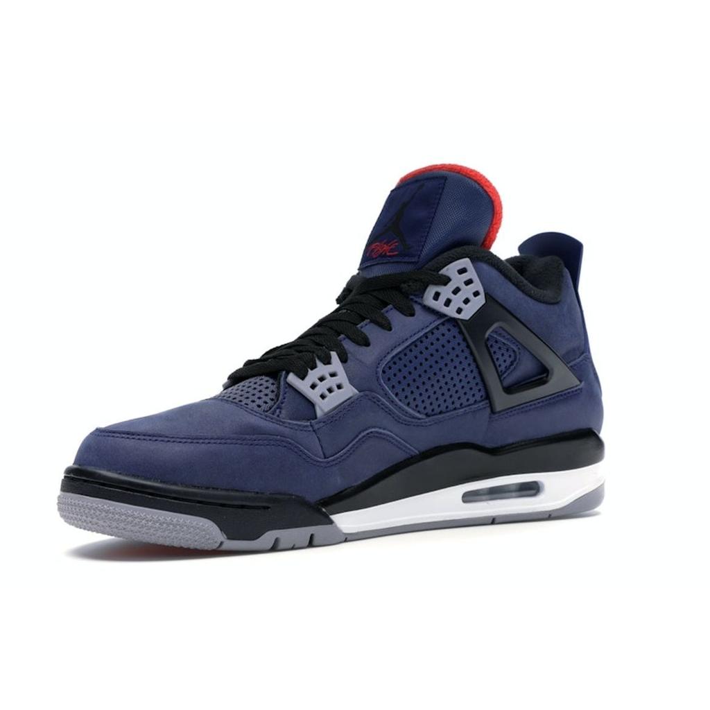 Air Jordan 4 Retro Winter Loyal Blue Мужские кроссовки Белый Habanero-Красный Черный CQ9597-401