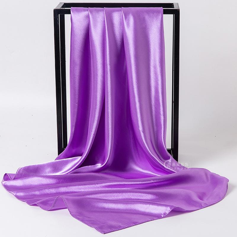 Весна/лето Новый женский шелковый шарф 90 * 90 см Имитация шелкового твила квадратный шарф Модный принт большой квадратный шарф профессиональный шарф