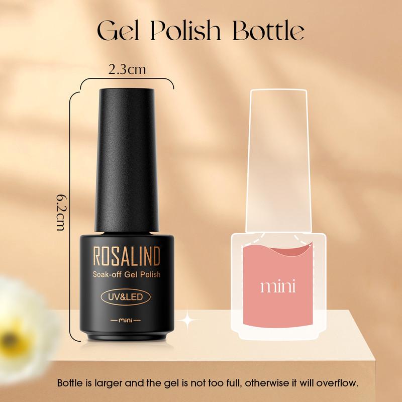 ROSALIND Shiny Colors Nail Gel Set Gel Varnishes Kit Semi Permanent Hybrid Soak Off Nail Polish 35 Colors Gift Set