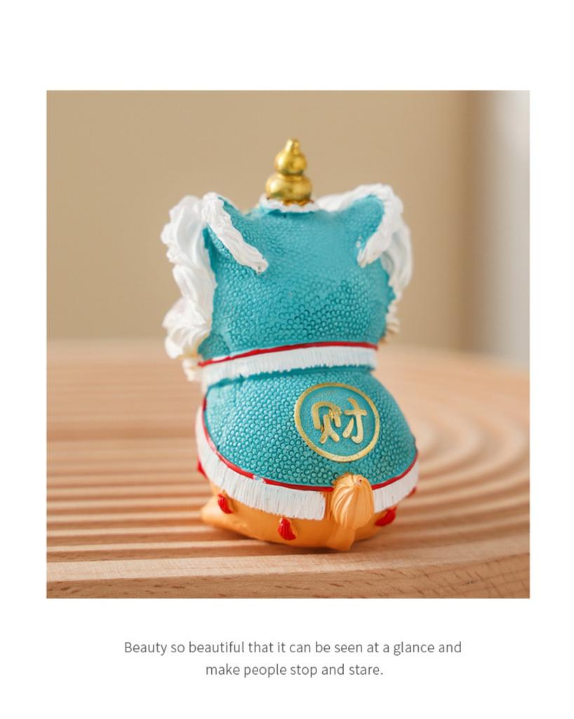 Украшение «Пробуждение льва», Настольное украшение в китайском стиле, Подарок для друга