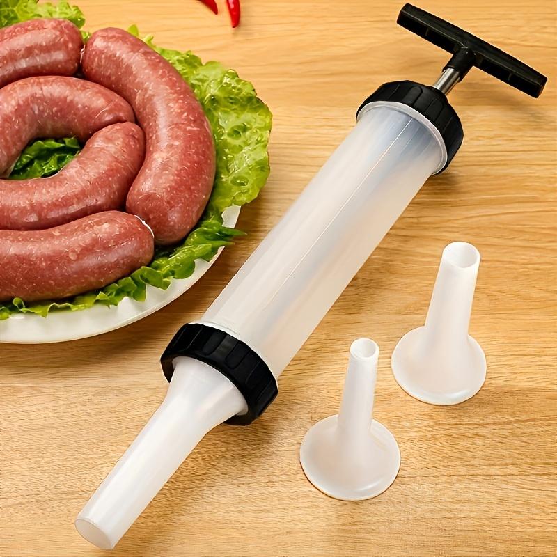 Durable Plastic Sausage Stuffer Tool - Handheld Sausage Maker for Homemade Sausages, Kitchen Gadget for Party Food Crafting