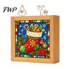 Bedside LED Night Light DIY Acrylic Puzzle Light, Hand Assembled Christmas Tree Jigsaw Lamp, Precision Cut Pieces Creative Decorative Desk for Bedroom