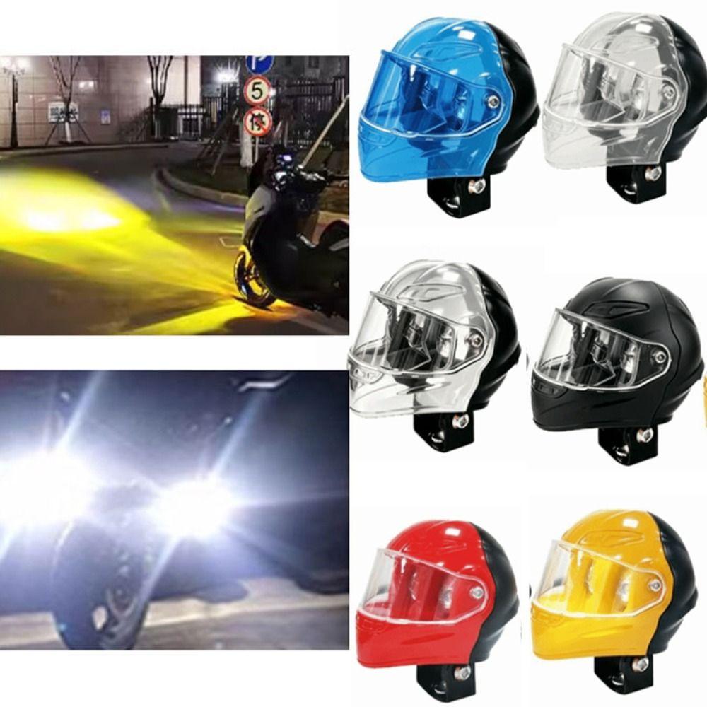 High Low Beam Helmet-Style Spotlight Projector Lens Auxiliary Spotlight Vehicle Truck Motorbike