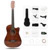 Акустическая гитара, набор из 17 предметов, набор для начинающих, гитара для практики, мягкий чехол для начинающих, в комплекте гитара, акустическая гитара YGZS-C