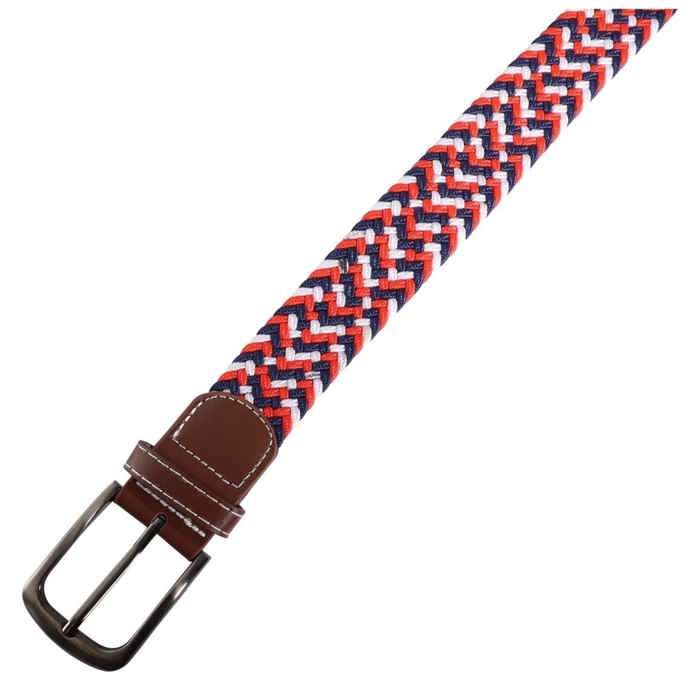 Ceinture XXL - Maritime - Rouge polyester - 120 cm - Boucle ardillon