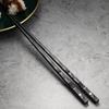 5 Pairs Black Japanese Chinese Chopsticks Eating Food Sushi Sticks Reusable Alloy Korean Chopsticks Set Healthy Kitchen Tableware