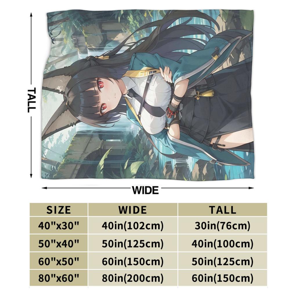 ZZZ Ellen Nicole Miyabi Plush Blanket Girls Boys Flannel Throw Blanket For Couch Chair Super Warm Custom Quality Bedspread Gift