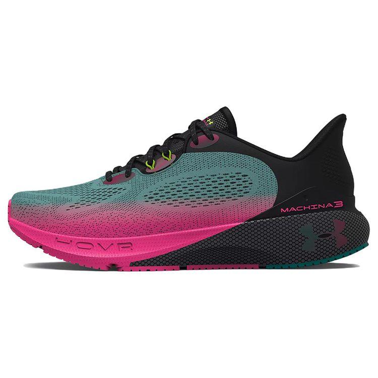 Under Armour HOVR Machina 3 Fashion Comfortable Sports Fabric Low-Top Casual Running Shoes Men Sneaker Black Pink 3025655-001