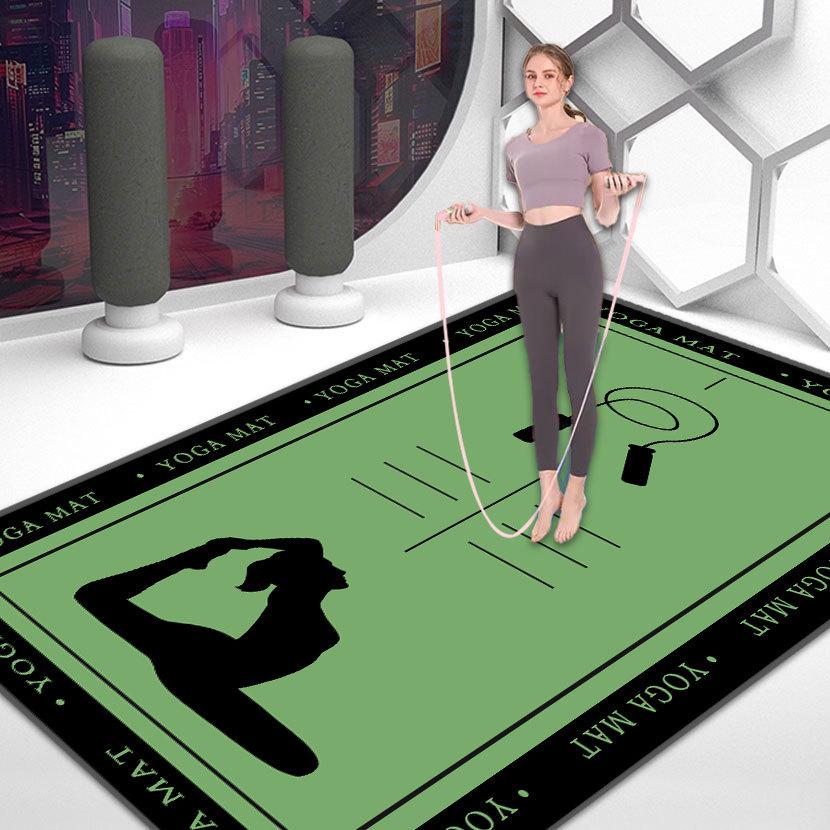 Нескользящий коврик для йоги, танцев и фитнеса с амортизацией для медитации и тихих упражнений
