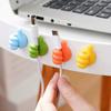10Pcs/Lot Cable Holder Clips Thumb Hook Wire Wall Hook Hanger Storage Cable Organizer For Earphone Line Mouse Wire