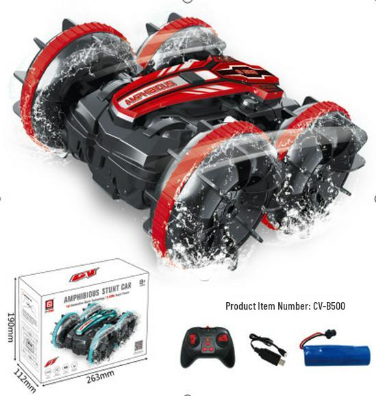 2.4G Remote Control Amphibious Car - Four-Wheel Drive, Double-Sided Stunt, Tumbling Toy