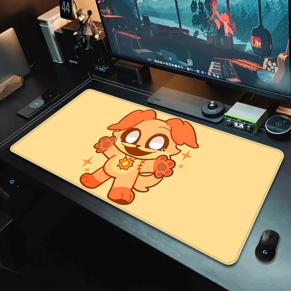 Mousepad HD Printing Cute Smilings Critters Computer Gamers Locking Edge Nonslip Mouse Pad XXLxcm Keyboard PC Desk Pad