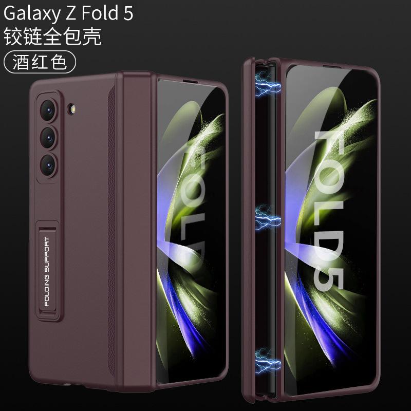 Применимо к чехлу для мобильного телефона Samsung Z fold1, чехол с магнитной петлей, встроенная пленка, ультратонкая подставка, защитный чехол fold1 с защитой от падения