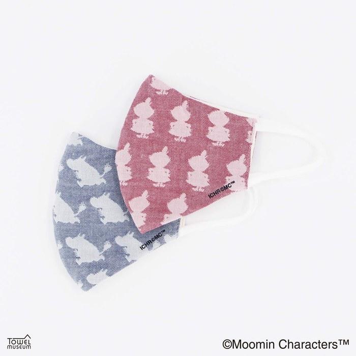 Towel Museum MOOMIN Silhouette Mask Blue Hydro Silver Titanium Processed Antibacterial Deodorant Gauze 47-9057121 Approx. 20x14.5cm
