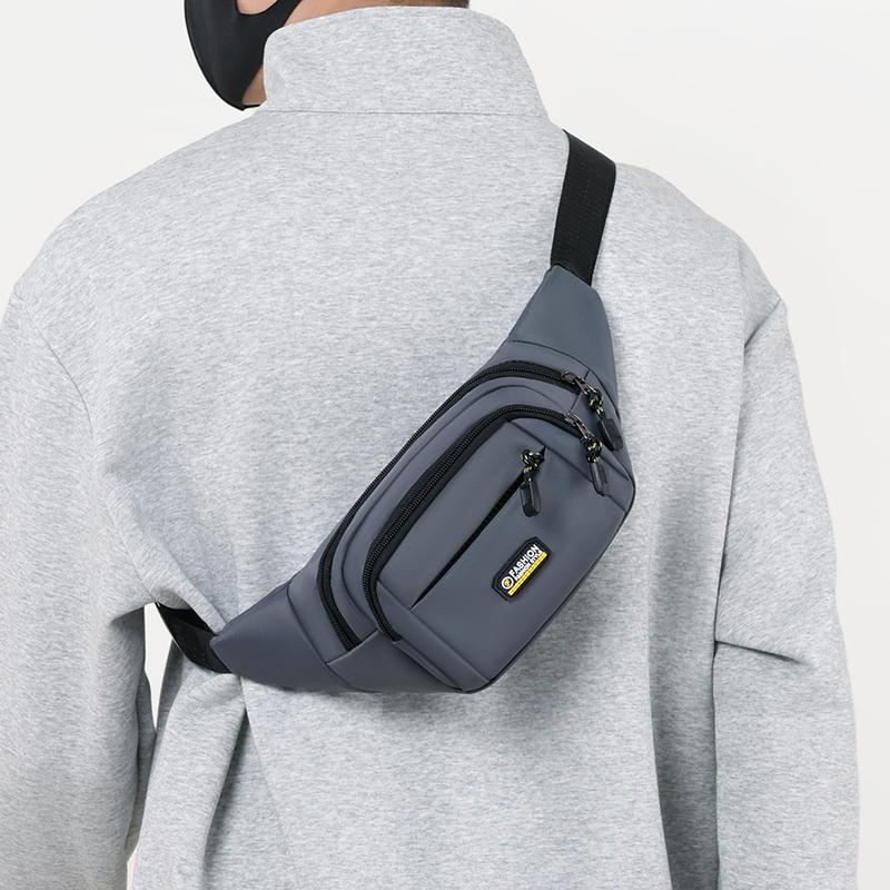 Сумка на пояс мужская многофункциональная нагрудная сумка для спорта на открытом воздухе многослойная водонепроницаемая сумка для мобильного телефона большой емкости через плечо