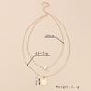 Персонализированная подвеска-диск с надписью «love», многослойное женское колье-чокер