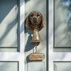 Dog Welcome Bell Vintage Shopkeepers Bell Wall Mounted Dog Door