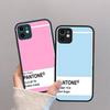 Канди-цвет Pantone Для IPhone 11 12 13 14 15 16 Pro Max Plus Матовый полупрозрачный чехол для телефона