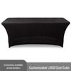 Rectangular Stretch Table Cover Set for Conference, Wedding, or Banquet - Fits 4FT To 6FT Tables