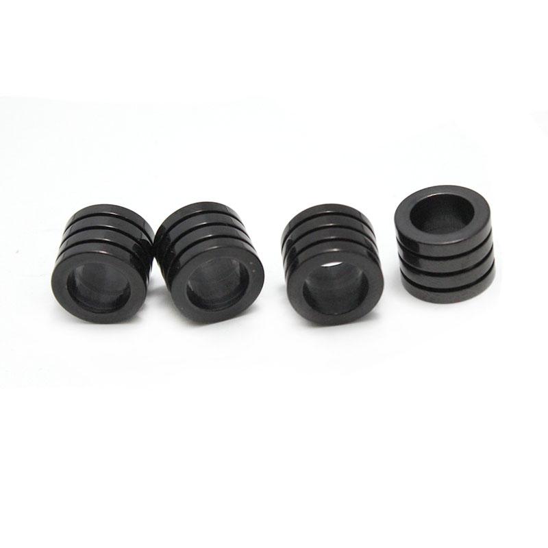 5pcs Stainless Steel Metal Tube Spacer Beads for Jewelry Making Large Hole DIY Handmade Charm Beads for Leather Bracelet Making