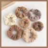 Autumn & Winter Plush Pig Intestine Hair Tie: Trendy Furry Hair Band for Women