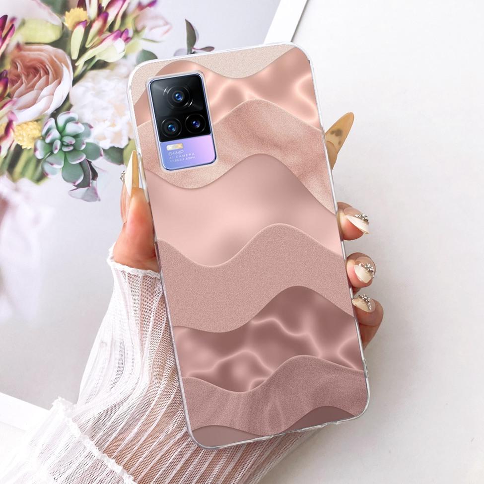 Clear For Vivo V21e 4G V2061 Cover For Vivo Y73 Case Cute Fashion Butterfly Funny Painted Casing V2146 V2212 V2168 V2059