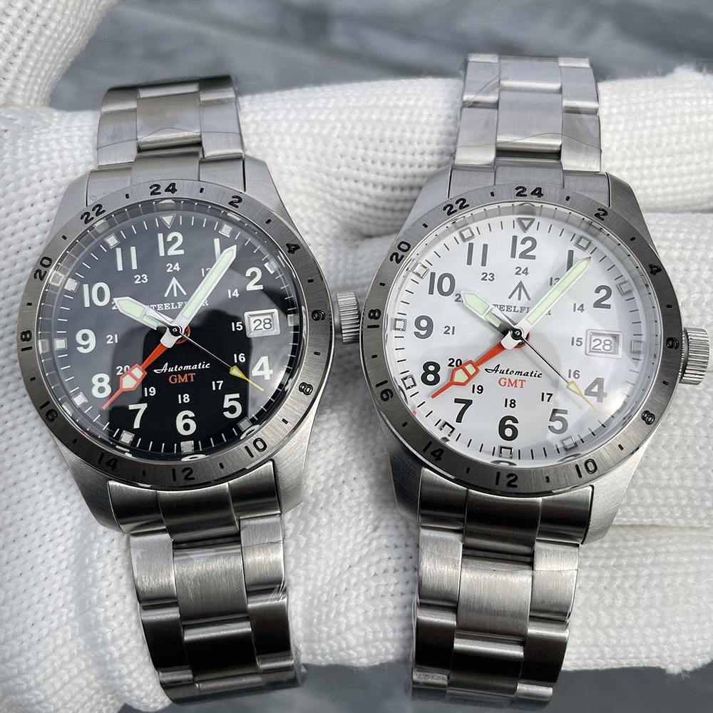 STEELFLIER Официальные SF792 GMT Механические Дайверские Часы Супер-Люминесцентные Механизм NH34 Водонепроницаемость 20 Бар Роскошные Часы из Нержавеющей Стали