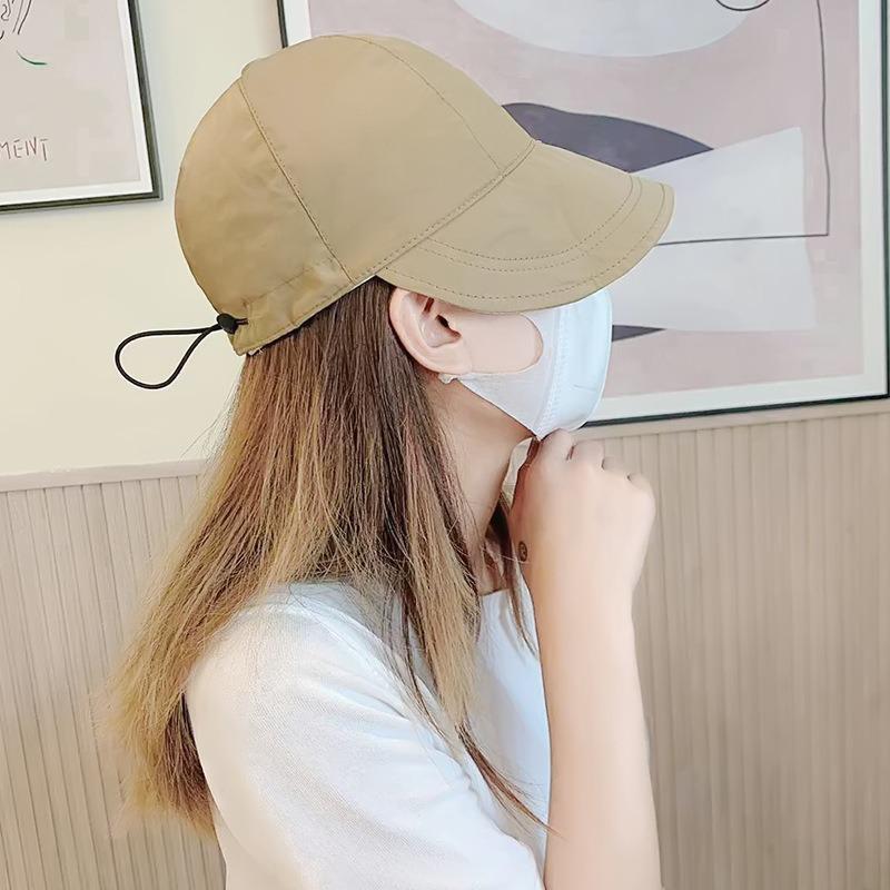 Sun Hat Children Summer Ruth Sunscreen Hat Quick Drying UV Protection Face Covering Sun Bucket Hat Women