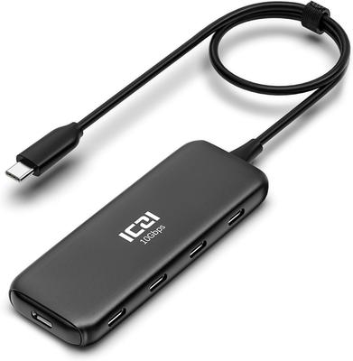 10 Гбит/с USB C Hub Gen 2 4 порта ICZI USBC к Хаб Удлинительный кабель Расширение Расширение Множественный Тонкий дизайн Легкий MacBook iPad и видеовыход нет