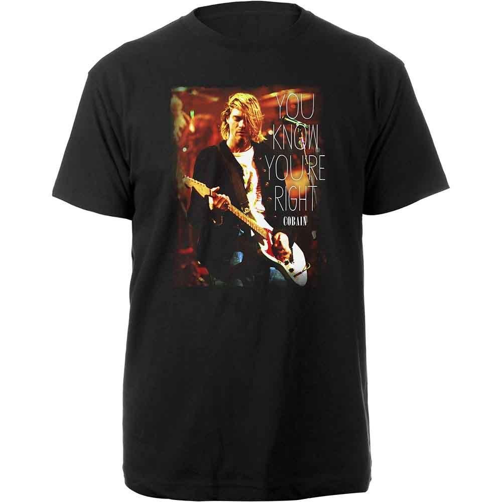 26 Курт Кобейн Nirvana You Know You're Right Официальная мужская футболка Унисекс- Унисекс футболка
