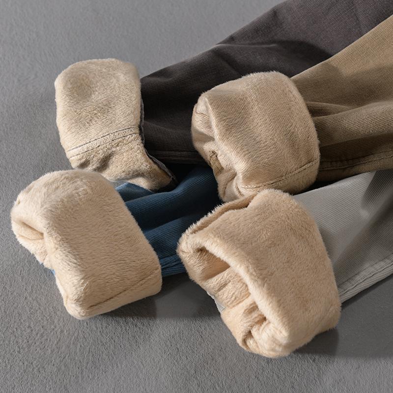 Зимние теплые мужские топы, повседневная повседневная простая мужская одежда, однотонная, с отложным воротником, длинным рукавом, вельветовая флисовая рубашка с карманом