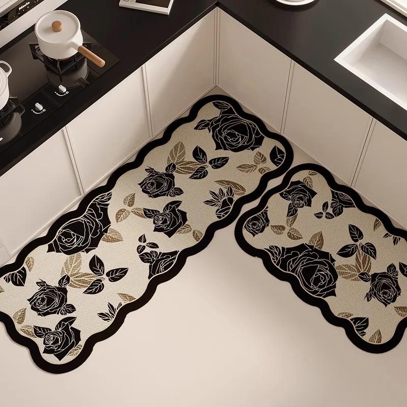 Нескользящий кухонный коврик из диатомовой грязи, водо- и масловпитывающие коврики, домашний декор, абсорбирующий коврик для ванной, противоскользящий коврик для ванной