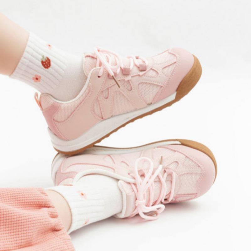 Mesh White Shoes Thick Sole Lightweight Women's Shoes Comfortable Breathable Casual Shoes Fashionable Sports Shoes