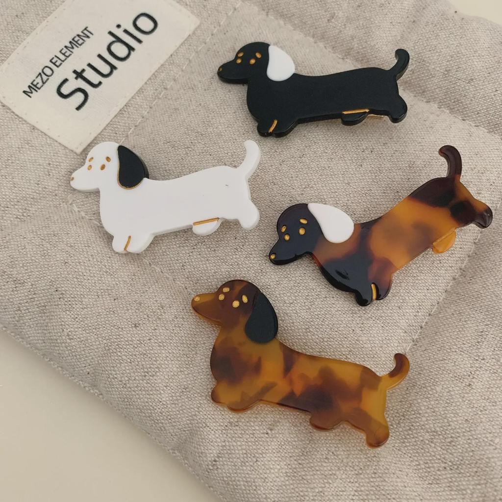 Заколки для волос в виде щенка-сосиски из мультфильма «Утконос» — симпатичная заколка для челки и боковых волос