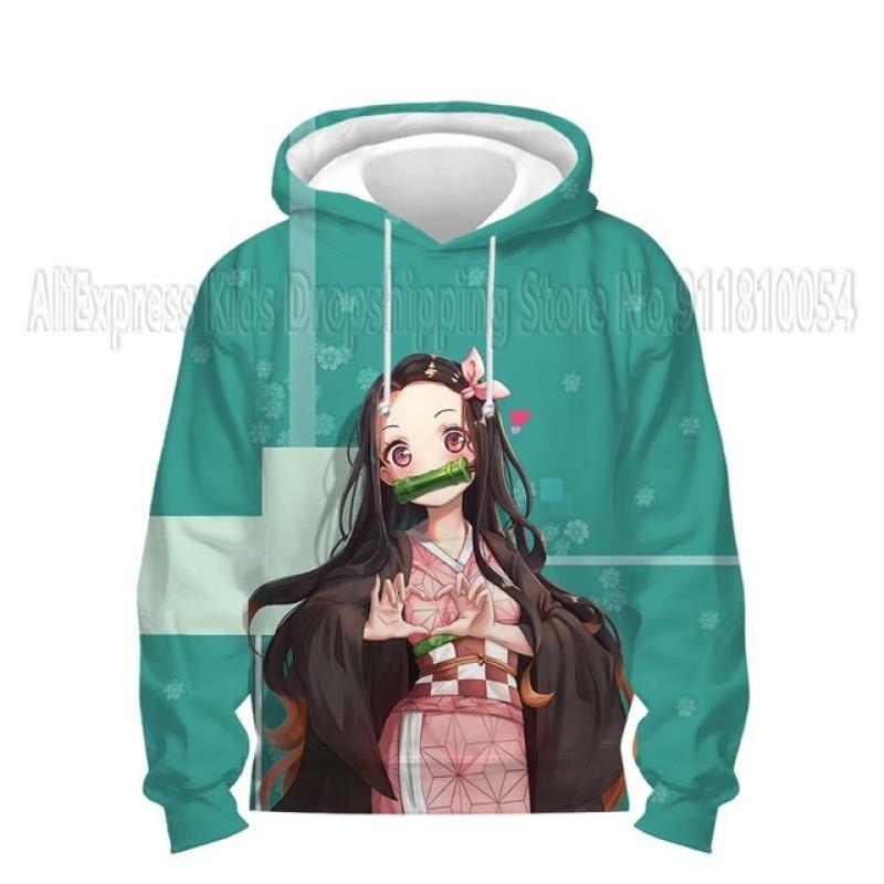 Малыши Демон Slayer 3D принт толстовки детские аниме толстовки мальчики девочки мультфильм свитера детские топы пальто Sudadera Escolar