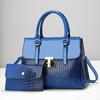 2PCS/SET Women Handbags Large Capacity Ladies Luxury Shoulder Crossbody Bag Purse Wallet Female Composite Casual Tote Bag Women