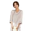 You can wear ice and snow silk high-end satin thin pajamas, spring and autumn women's summer comfortable casual loungewear two-piece set