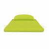 Solid Color Chair Cushions 2 pcs Light Green 58 x 77 x 4.5 cm Oxford Fabric