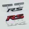 3D Metal Logo RS Emblem Letters Car Front Grille Badge Rear Trunk Sticker For Honda Civic City Fit Shuttle Jazz Car Acceessories