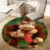 Коврик под стул Donkey Kong - Круглый ковер для домашнего декора, офисного использования, гостиной