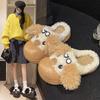 Милые хлопковые тапочки женские 2025 зима новая мода утолщенные теплые домашние тапочки хлопковые тапочки женские зимние тапочки