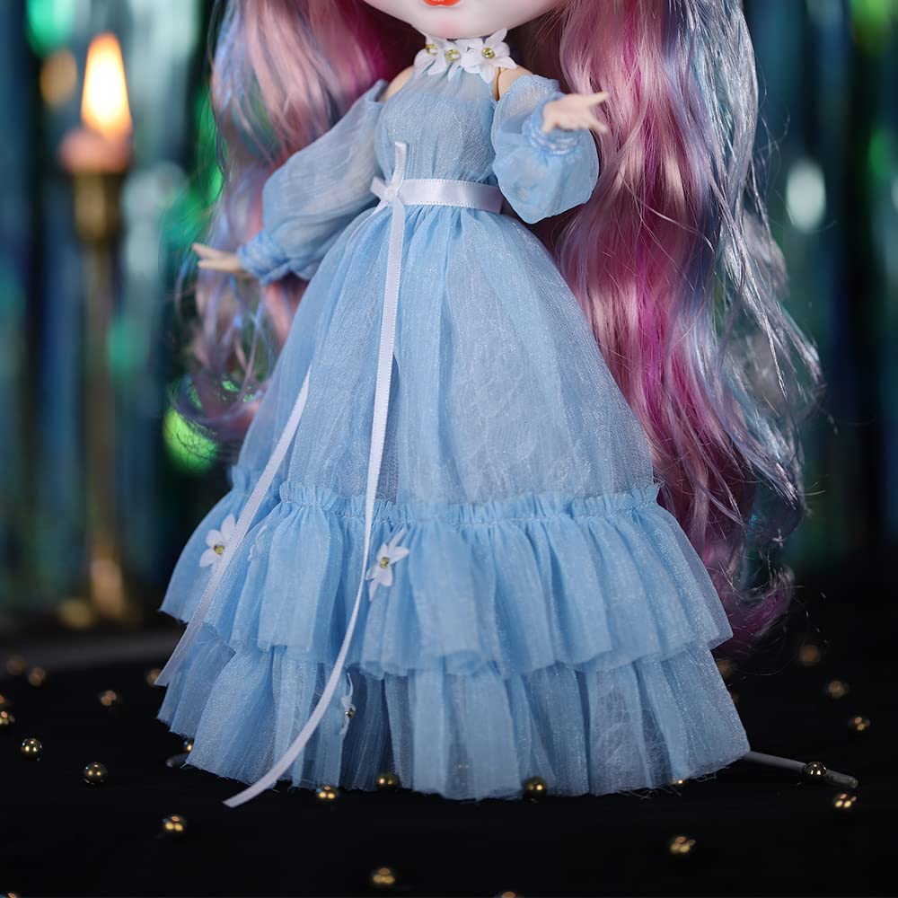 Одежда для кукол ICY Fortune Days подходит для кукол масштаба 1/6 или ростом 30 см, включая кукол Blythe, Obitsu и Licca-chan. (BL10901-BC01T).