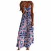 Women  Print  Backless Maxi Dress Sexy Sleeveless Beach Dress
