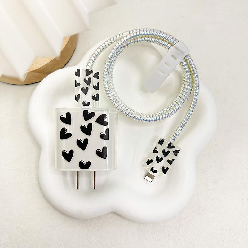 Прозрачный защитный чехол для зарядных устройств Apple 20 Вт/18 Вт и 15-дюймового кабеля передачи данных