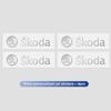 3D Metal Car Interior Dekoration Stickers Badges Auto Styling For Skoda Fabia Kodiaq Kamiq Superb Yeti Octavia Enyaq Rapid  FD9